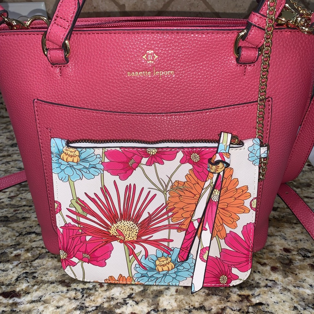 Nanette Lepore Satchel Crossbody Purse